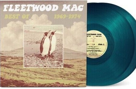 Fleetwood Mac Best of 1969-1974 Pressed on Sea Blue Vinyl 2 LP Set Hot on Sale