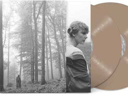 Taylor Swift Folklore Pressed on Beige Vinyl 2 LP Set Online Hot Sale