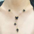 Golden Black Onyx Mixed Shape Fine Gold Necklace 18kt For Cheap