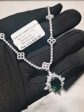 #LVNA2024 | LVNA Signatures Art Deco Green Emerald Gemstones Statement Diamond Necklace 14kt For Cheap