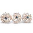 #TheSALE |  Rose Flower Blue Diamond Jewelry Set 14kt Online now