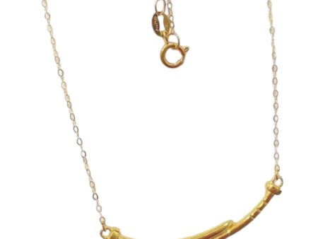 #GOLD2024 | 18K Golden Nail Centered Necklace For Sale