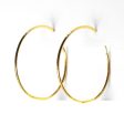 #GOLD2024 | 18K 25MM Large Golden Hoop Earrings Online Hot Sale