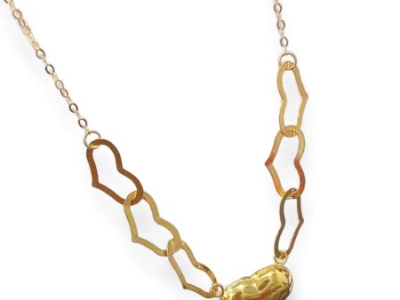 #GOLD2024 | 18K Golden Heart Chain Link Necklace Online