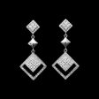 Trio Triangle Dangling Diamond Earrings 14kt Online Sale