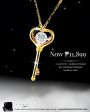 Golden Pendant Key of Ivana Dancing Diamond Necklace 18kt Online Sale