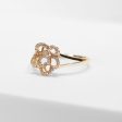 #LVNAPP | Golden Floral Diamond Ring 14kt Cheap