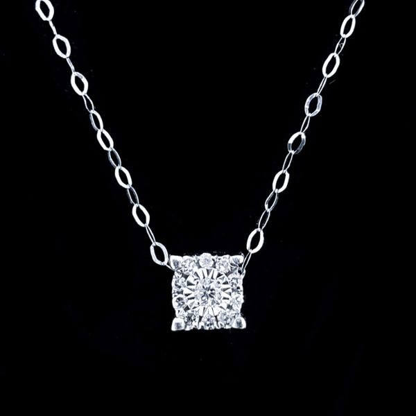 #LoveLVNA | 0.50ct Face Dainty Classic Round Diamond Necklace 14kt Online Hot Sale