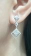 Trio Triangle Dangling Diamond Earrings 14kt Online Sale