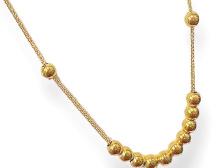 #GOLD2024 | 18K Golden Money Balls Necklace Cheap