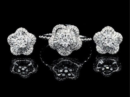 PREORDER | Flower Deco Diamond Jewelry Set 14kt Supply