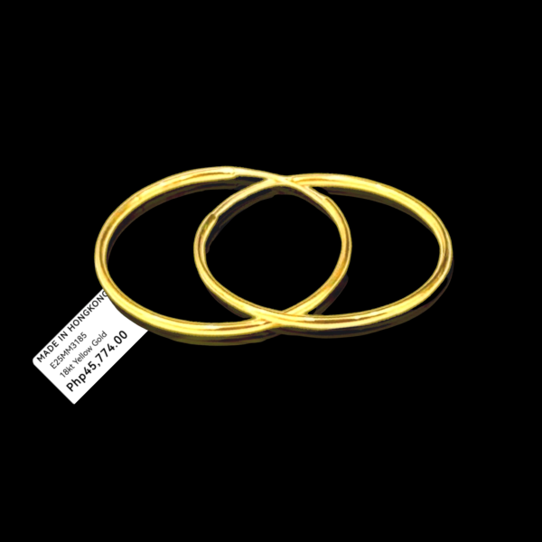 #GOLD2024 | 18K 25MM Large Golden Hoop Earrings Online Hot Sale