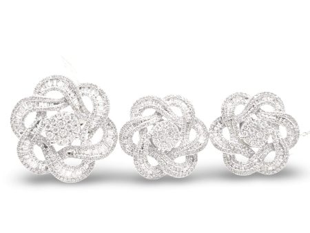 #TheSALE |  Floral Statement Diamond Jewelry Set 14kt Online Hot Sale