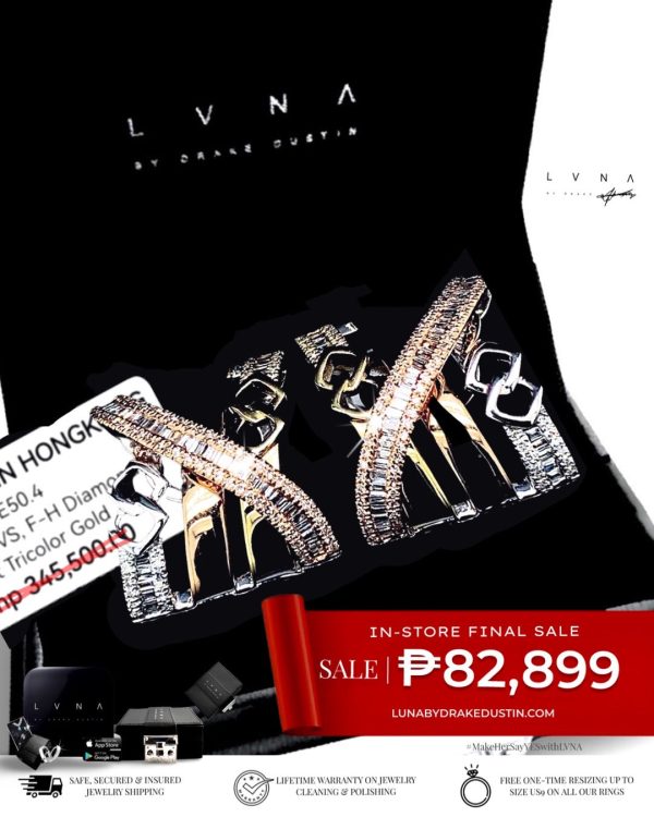 #LVNA2024 | Multi-Tone Crossover Creolle Diamond Earrings 14kt Online Hot Sale