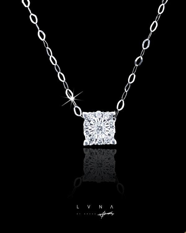 #LoveLVNA | 0.50ct Face Dainty Classic Round Diamond Necklace 14kt Online Hot Sale