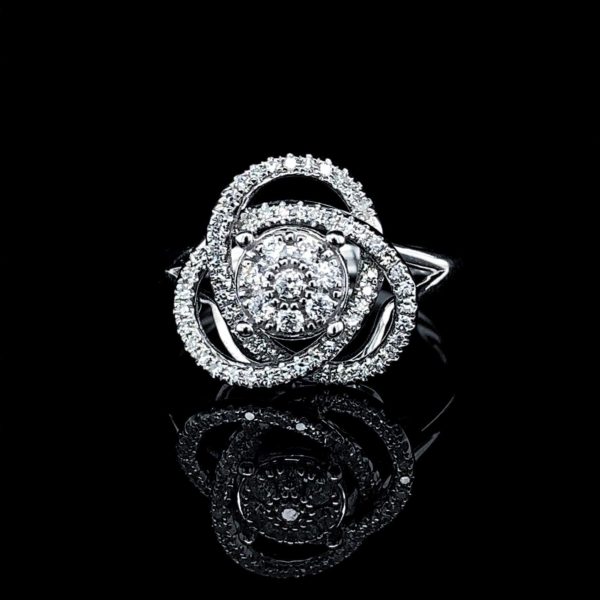 #LVNA2024 |  Floral Deco Diamond Ring 14kt Fashion