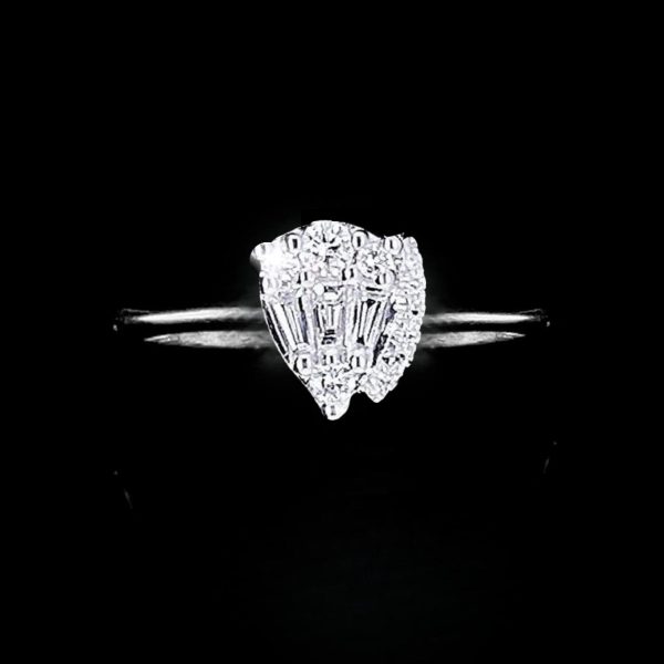 #LVNA2024 | Pear Baguette Teardrop Deco Diamond Ring 14kt on Sale