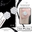 PRE ORDER | Classic Round Paved Stud Diamond Earrings 14kt For Cheap