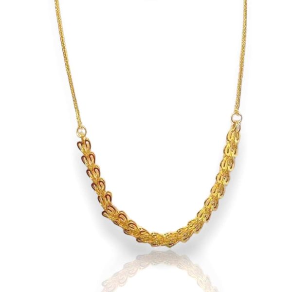 #GOLD2024 | 18K Golden Rope Necklace For Sale