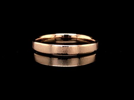 #LVNA2024 | Rose Plain Unisex Wedding Ring 14kt Discount