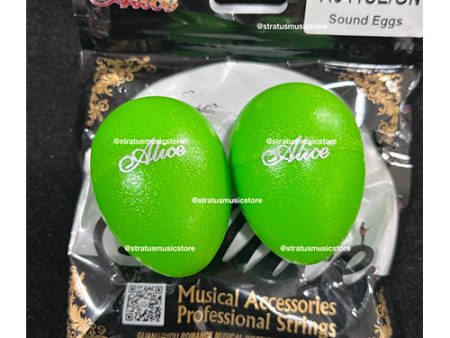 SHAKER MARACAS HUEVO VERDES ALICE A041SE For Sale