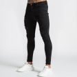 Luca Skinny Stretch Jeans - Distressed Jet Black Supply