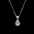 #LVNA2024 | Pear Diamond Paved Diamond Necklace in 16-18” 18kt For Sale