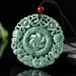 THE VAULT | Genuine Natural Jadeite Circular Pendant Necklace Cheap