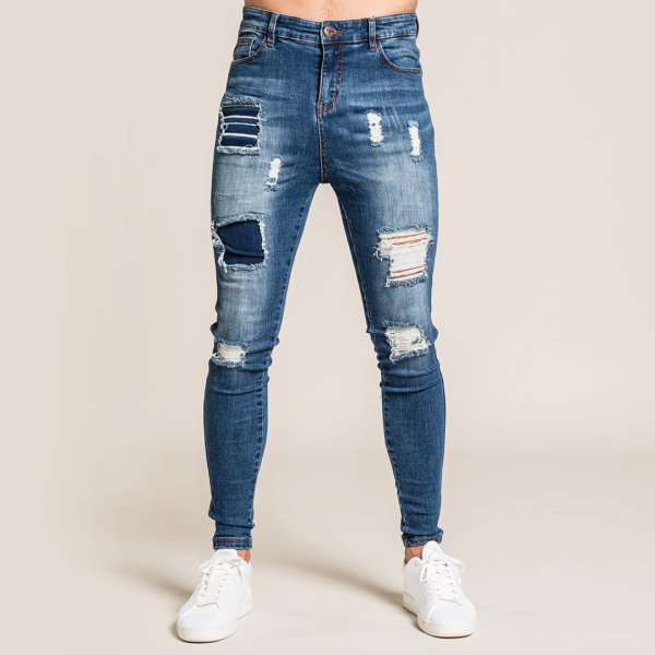 Alten Slim Fit Jeans - Mid Blue Supply