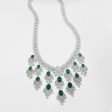 “The Dannielle” A LVNA Signatures Colombian Emeralds & Diamond Royale Necklace | Editor’s Pick Cheap