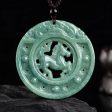 THE VAULT | Natural Horse Hand Carved Jadeite Necklace on Sale