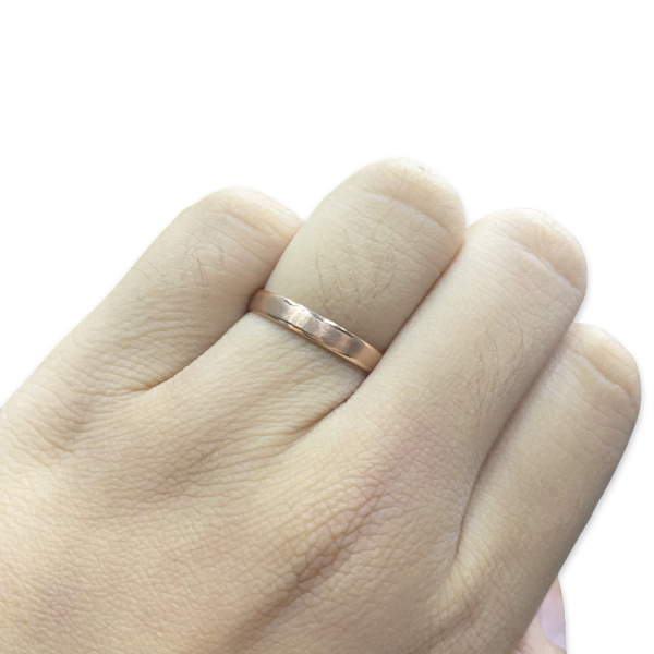 #LVNA2024 | Rose Plain Unisex Wedding Ring 14kt Discount