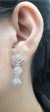 Trio Cushion Dangling Diamond Earrings 14kt Online Hot Sale