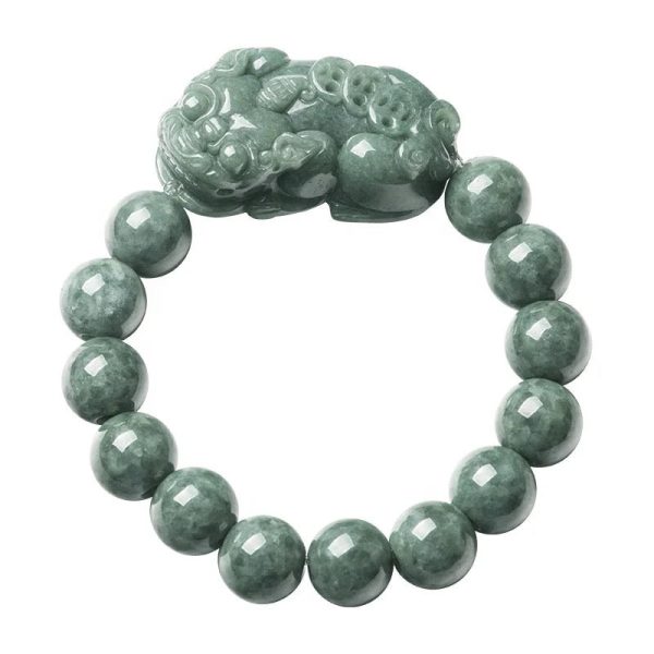 THE VAULT | Genuine Natural Jadeite Pixiu Bead Bracelet Fashion