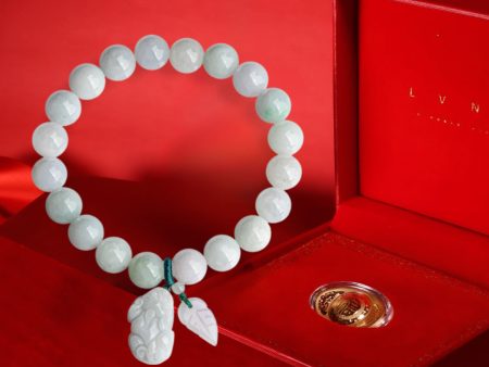 THE VAULT | Natural Hand Carved Myanmar White Jadeite Bracelet Supply