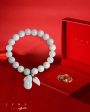 THE VAULT | Natural Hand Carved Myanmar White Jadeite Bracelet Supply