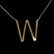 #GOLD2024 | 18K Large Golden Alphabet Letter Necklace 18kt 20” For Sale