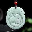 THE VAULT | Natural Myanmar Kirin Hand Carved Jadeite Necklace For Sale