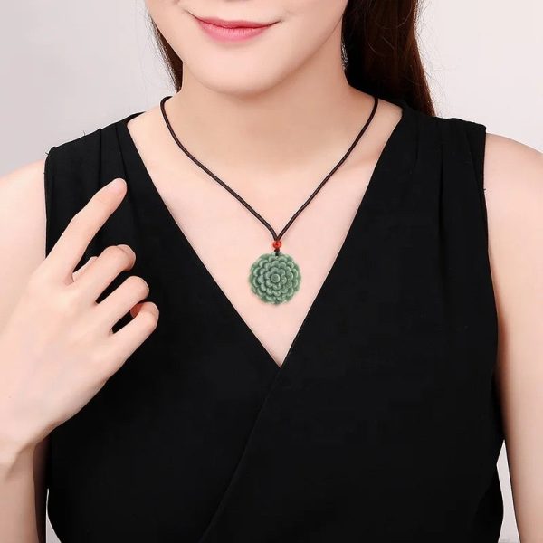 THE VAULT | Genuine Natural Hand Carved Jadeite Zodiac Necklace Online Sale