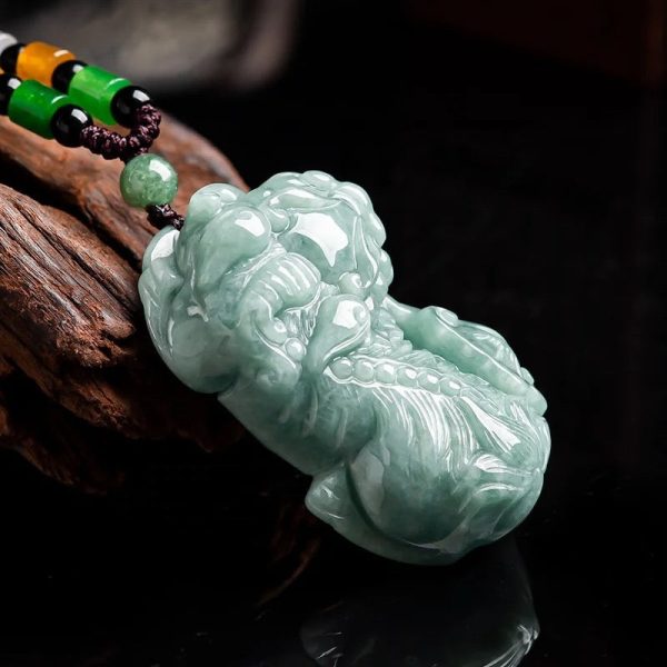 THE VAULT | Genuine Natural Pixiu Jadeite Necklace Cheap