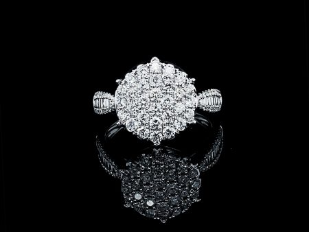 PREORDER | Round Paved Band Diamond Ring 14kt Online Hot Sale