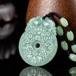 THE VAULT | Natural Bat Ping An Buckle Hand Carved Jadeite For Discount