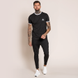 Turo Tee - Black Pinstripe Cheap