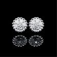 PREORDER | Classic Round Diamond Studded Earrings 14kt Online Sale