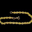 #GOLD2024 | 18K Golden Unisex Rope Bracelet For Discount