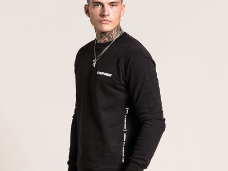 Rekik Crew Sweater - Black Cheap