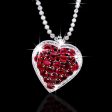 “The Heart of Ivana” Ruby Diamond Necklace LVNA Signatures For Sale