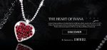 “The Heart of Ivana” Ruby Diamond Necklace LVNA Signatures For Sale