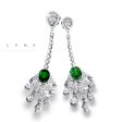 The Dannielle Green Colombian Emerald Drop Dangling Diamond Earrings 18kt | Editor’s Pick Online Hot Sale