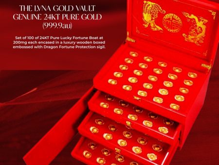 The Vault | Bundle of 100pcs 24kt Pure Gold Fortune Boat (999.9au) Discount